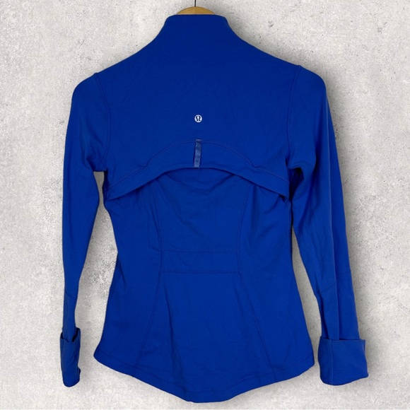 Lululemon Define Jacket Blue Size Running Full Zipper Thumbholes Pockets Yoga - Picture 4 of 13